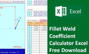 Read more about the article Fillet Weld Coefficient Calculator Excel Free Download