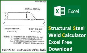 Read more about the article Structural Steel Weld Calculator Excel Free Download