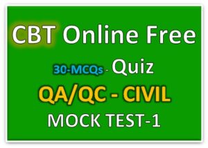 Read more about the article Civil QC Inspector Online Quiz Free Mock Test-1 I As Per ARAMCO Standards