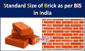 Read more about the article Standard Size of Brick as per BIS | Brick Size in India
