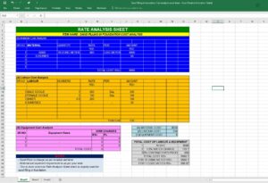 Read more about the article Sand Filling In Foundation Rate Analysis Excel Sheet (xlsx)